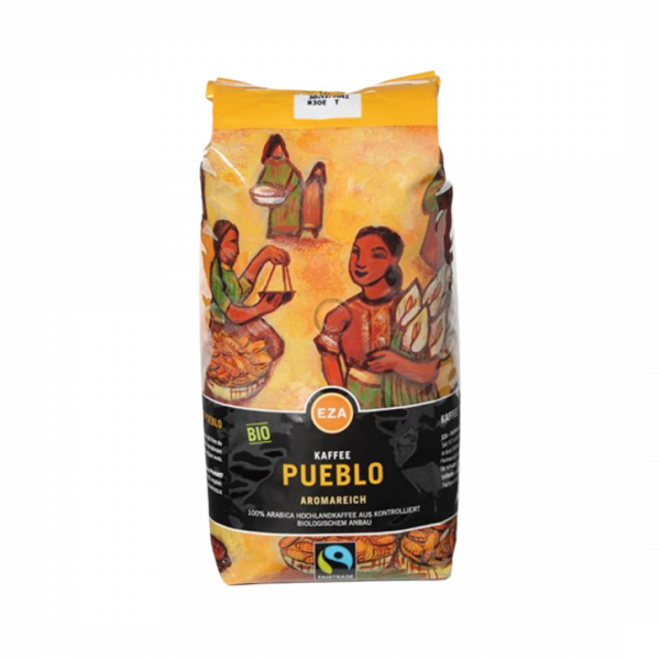 658350 EZA Fairtrade Pueblo Aromareich, Bio Kaffee, Ganze Bohne, 1kg.png